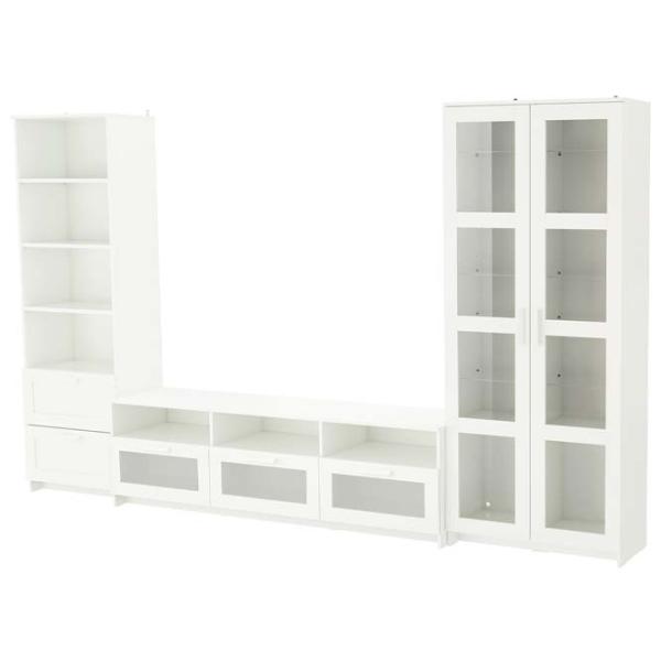Гостиная Ikea Brimnes Линейная / White photo 1