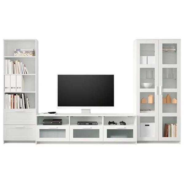 Гостиная Ikea Brimnes Линейная / White photo 2