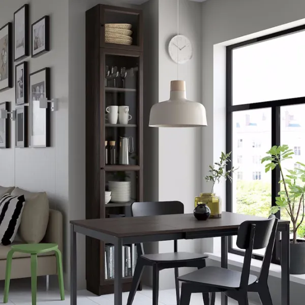 Dulap cu vitrină Ikea Billy  PAL / Walnut photo 2