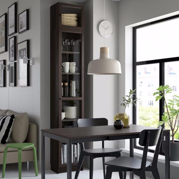 Dulap cu vitrină Ikea Billy  PAL / Walnut photo 2