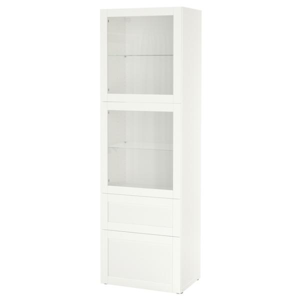 Витрина для гостиной Ikea Besta ДСП / White photo 1