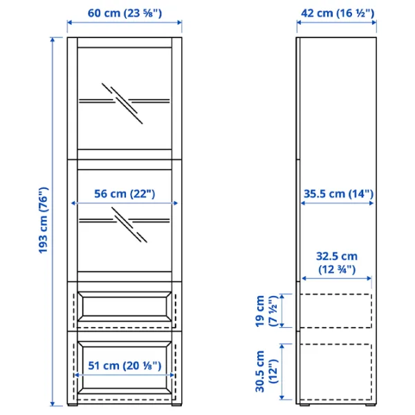 Витрина для гостиной Ikea Besta ДСП / White photo 3