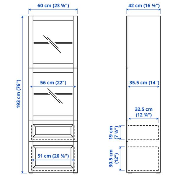 Витрина для гостиной Ikea Besta ДСП / White photo 3