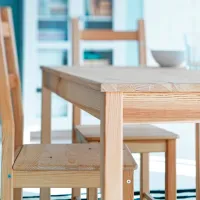 Кухонный стол зафиксированный Ikea Ingo ДСП/ Коричневый photo 4