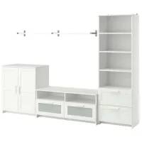 Гостиная Ikea Brimnes/Bergshult Линейная / White
