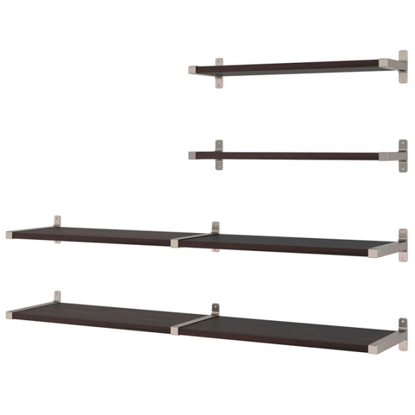 Полки Ikea Bergshult/Granhult ДСП / Черный-коричневый photo 1 Полки Ikea Bergshult/Granhult ДСП / Черный-коричневый photo 1