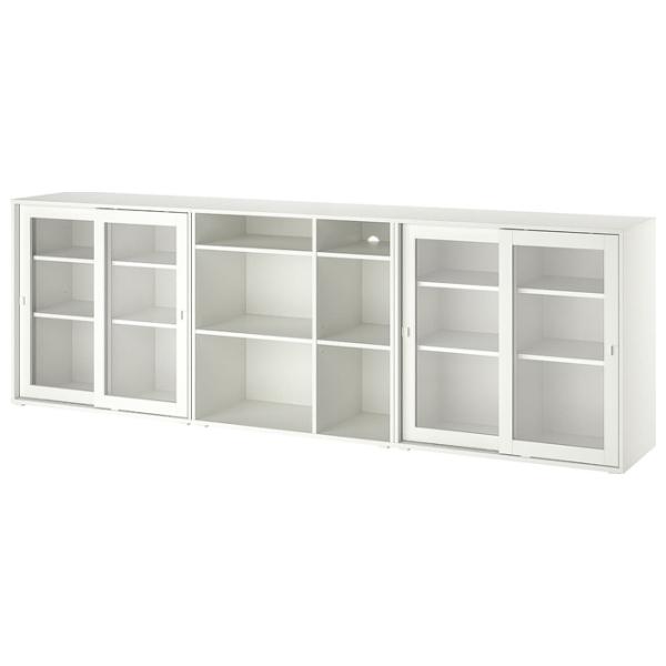 Dulap cu vitrină Ikea Vihals PAL / White photo 1