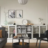 Dulap cu vitrină Ikea Vihals PAL / White photo 3