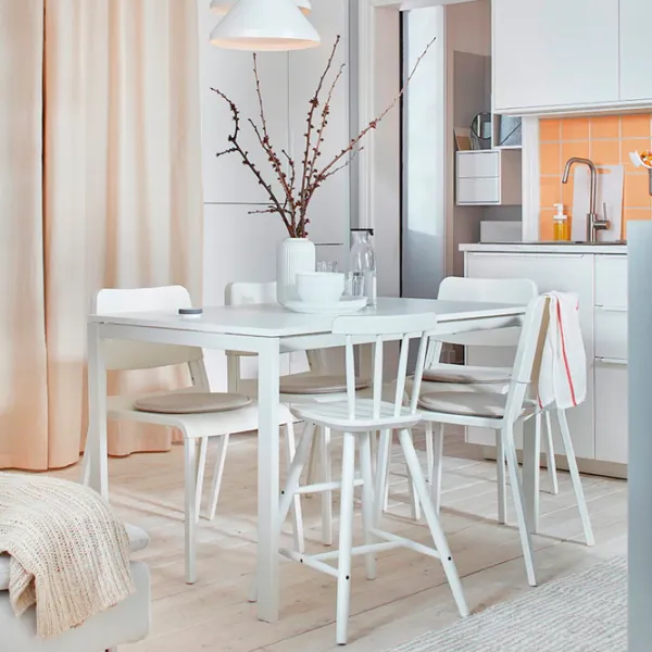 Кухонный стол зафиксированный Ikea Melltorp ДСП/ Белый photo 3