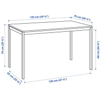 Кухонный стол зафиксированный Ikea Melltorp ДСП/ Белый photo 4