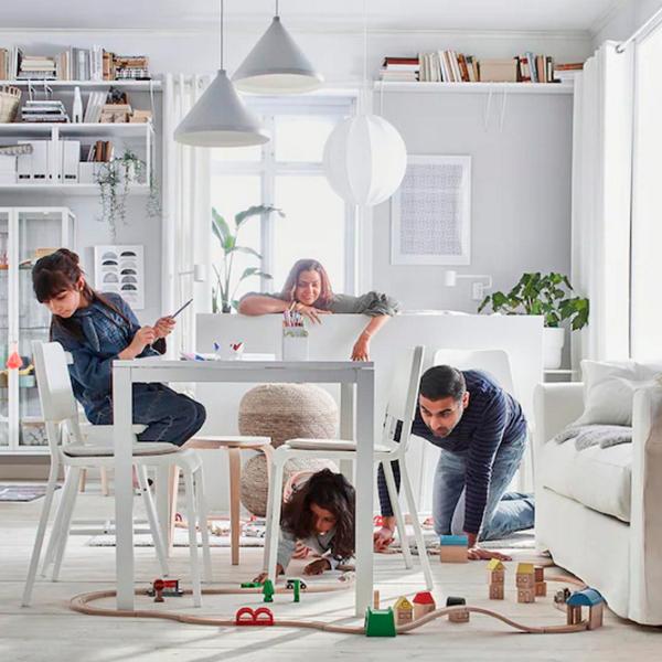 Кухонный стол зафиксированный Ikea Melltorp ДСП/ Белый photo 5