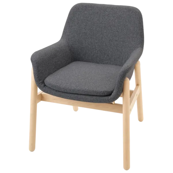 Scaun de bucătărie Ikea Vedbo/Gunnared Stofă/ Gray Wood photo 1 Scaun de bucătărie Ikea Vedbo/Gunnared Stofă/ Gray Wood photo 1