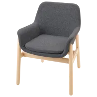 Scaun de bucătărie Ikea Vedbo/Gunnared Stofă/ Gray Wood