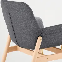 Кухонный стул Ikea Vedbo/Gunnared Ткань/ Серый Wood photo 3