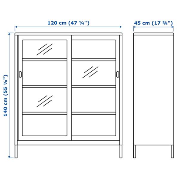 Витрина для гостиной Ikea Idasen ДСП / Dark grey photo 2