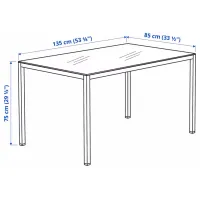 Кухонный стол зафиксированный Ikea Torsby Керамика/ Белый photo 6