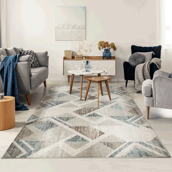 Ковер Covoare Ungheni Delta Brown Blue / Полипропилен photo 5