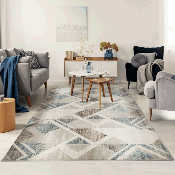 Ковер Covoare Ungheni Delta Brown Blue / Полипропилен photo 5