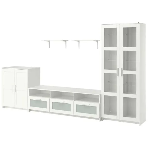 Гостиная Ikea Brimnes/Burhult Линейная / White photo 1 Гостиная Ikea Brimnes/Burhult Линейная / White photo 1