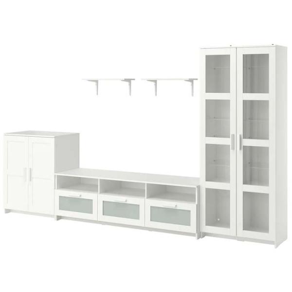 Гостиная Ikea Brimnes/Burhult Линейная / White photo 1 Гостиная Ikea Brimnes/Burhult Линейная / White photo 1