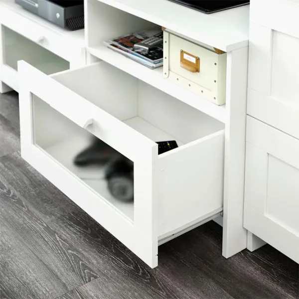 Гостиная Ikea Brimnes/Burhult Линейная / White photo 7 Гостиная Ikea Brimnes/Burhult Линейная / White photo 7