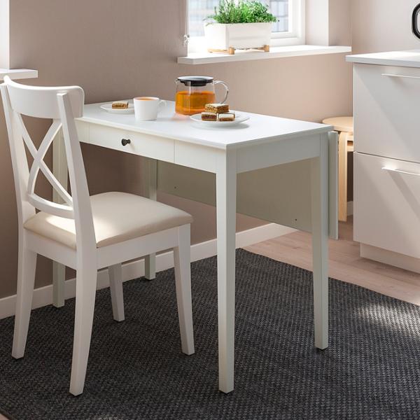 Masă de bucătărie pliabilă Ikea Idanas MDF/ White photo 3 Masă de bucătărie pliabilă Ikea Idanas MDF/ White photo 3