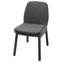 Кухонный стул Ikea Vedbo/Gunnared Полиэстер/ Тёмно-серый Черный