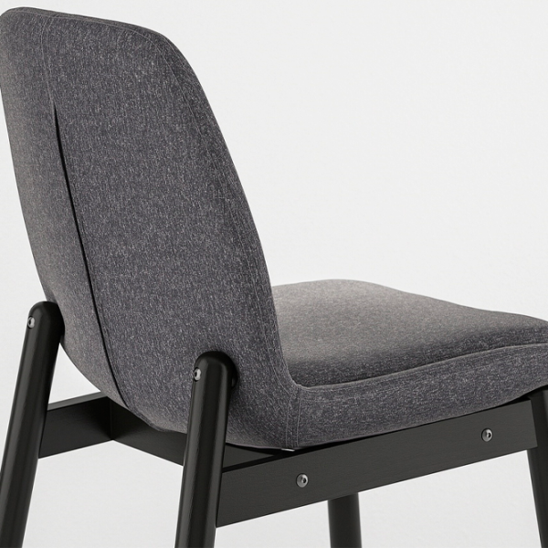 Scaun de bucătărie Ikea Vedbo/Gunnared Poliester/ Dark Gray Black photo 2