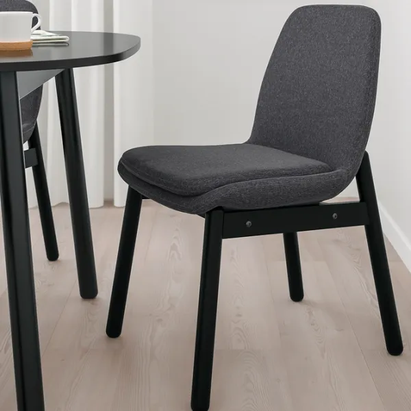 Scaun de bucătărie Ikea Vedbo/Gunnared Poliester/ Dark Gray Black photo 3