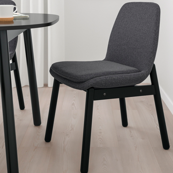 Scaun de bucătărie Ikea Vedbo/Gunnared Poliester/ Dark Gray Black photo 3