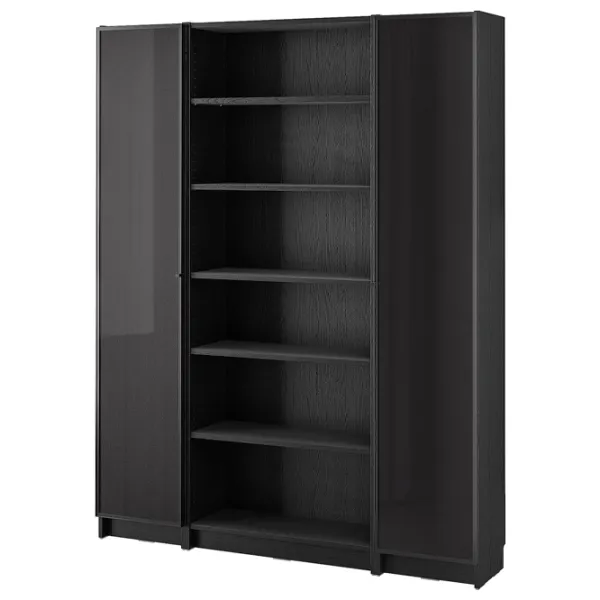 Dulap Ikea Billy/Hogbo 202 x 160 x 30 / MDF / Stejar negru photo 1 Dulap Ikea Billy/Hogbo 202 x 160 x 30 / MDF / Stejar negru photo 1