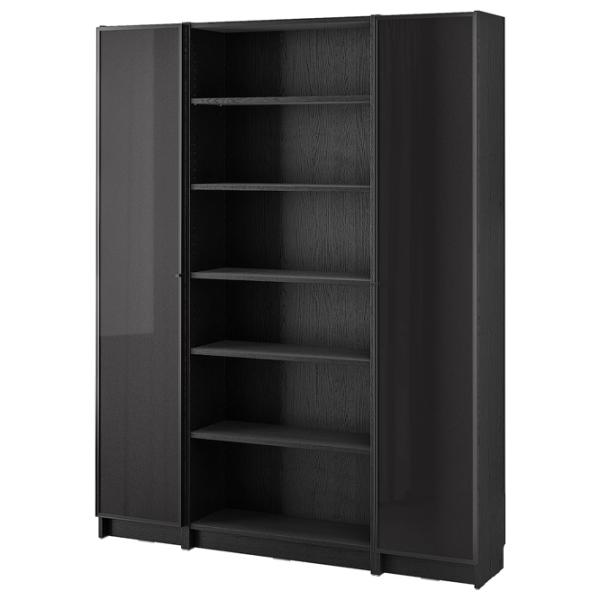 Dulap Ikea Billy/Hogbo 202 x 160 x 30 / MDF / Stejar negru photo 1 Dulap Ikea Billy/Hogbo 202 x 160 x 30 / MDF / Stejar negru photo 1
