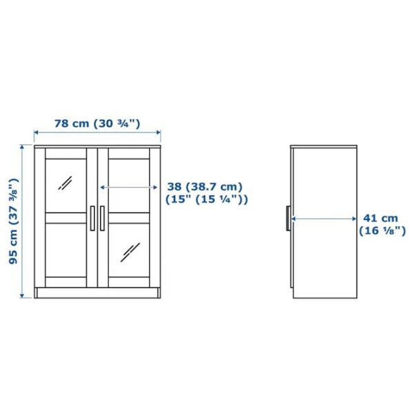 Dulap cu vitrină Ikea Brimnes PAL / White photo 2
