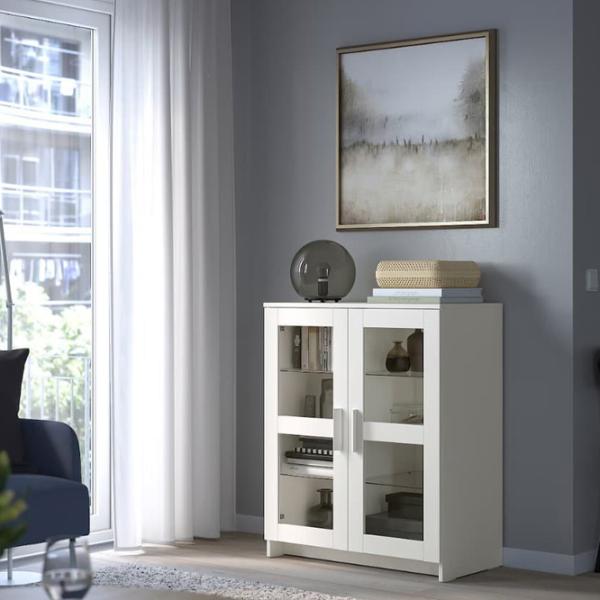 Dulap cu vitrină Ikea Brimnes PAL / White photo 3