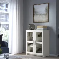 Витрина для гостиной Ikea Brimnes ДСП / White photo 3