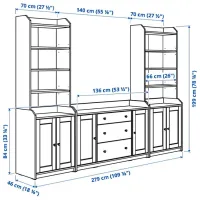 Living Ikea Hauga Modulară / White photo 7