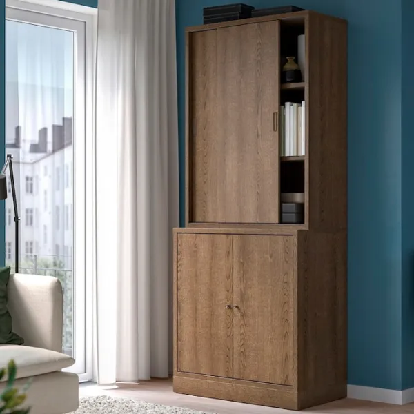 Dulap Ikea Tonstad 200.5 x 81.7 x 47 / MDF / Maro photo 2