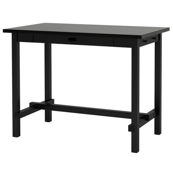 Masă de bucătărie fixă Ikea Nordviken MDF/ Black photo 1