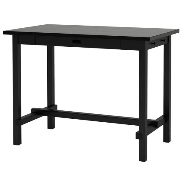 Masă de bucătărie fixă Ikea Nordviken MDF/ Black photo 1