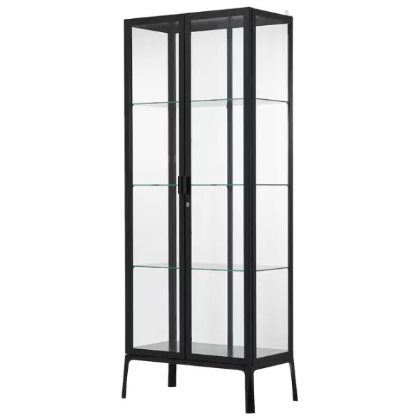 Dulap cu vitrină Ikea Milsbo Metal / Antracit photo 1