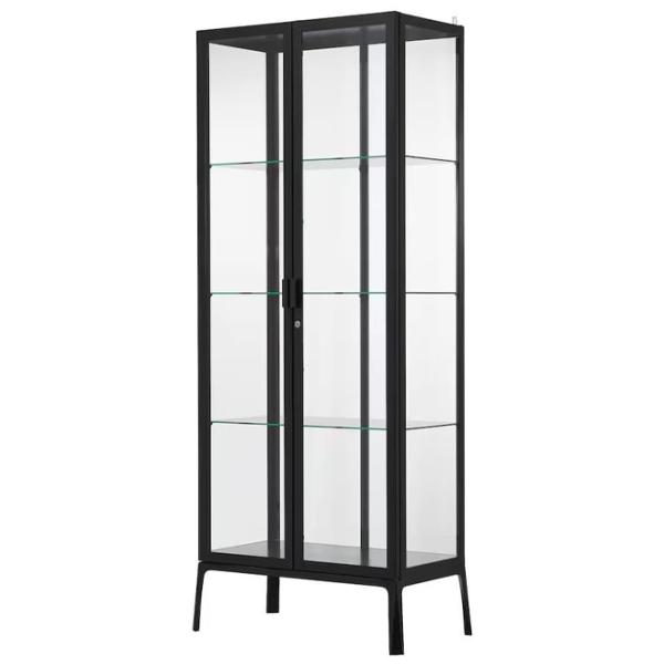 Dulap cu vitrină Ikea Milsbo Metal / Antracit photo 1