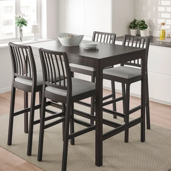 Masă de bucătărie fixă Ikea Ekedalen PAL/ Dark Brown photo 2