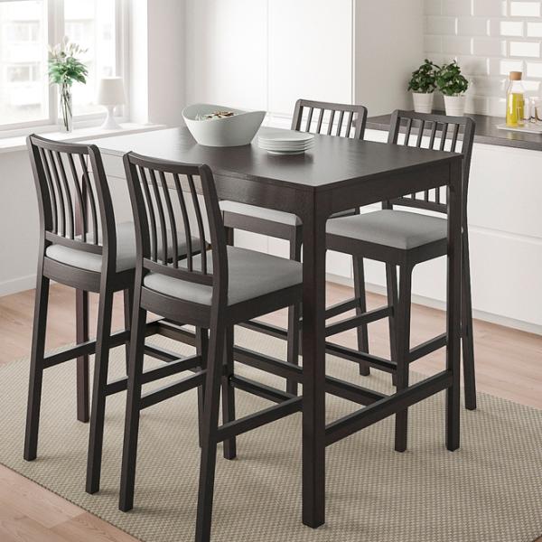 Masă de bucătărie fixă Ikea Ekedalen PAL/ Dark Brown photo 2