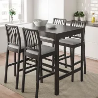Masă de bucătărie fixă Ikea Ekedalen PAL/ Dark Brown photo 2