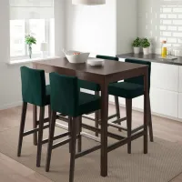 Masă de bucătărie fixă Ikea Ekedalen PAL/ Dark Brown photo 4