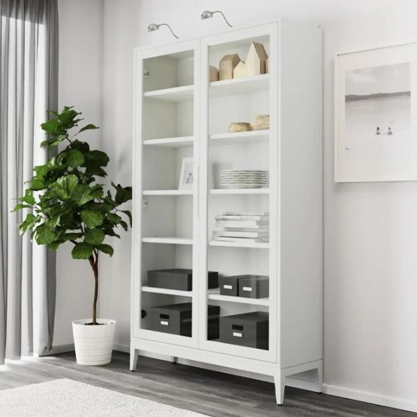 Витрина для гостиной Ikea Regissor  ДСП / White photo 3
