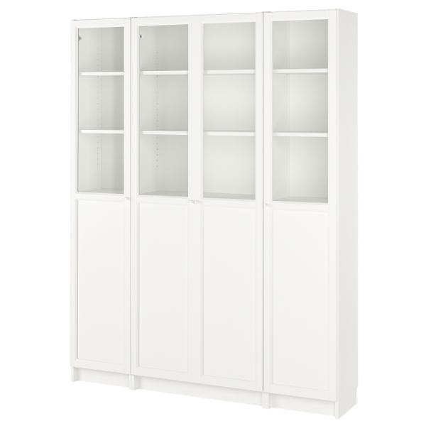 Шкаф Ikea Billy/Oxberg 202 x 160 x 30см / МДФ / White photo 1