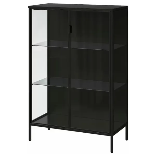 Dulap cu vitrină Ikea Rudsta  PAL / Antracit photo 1