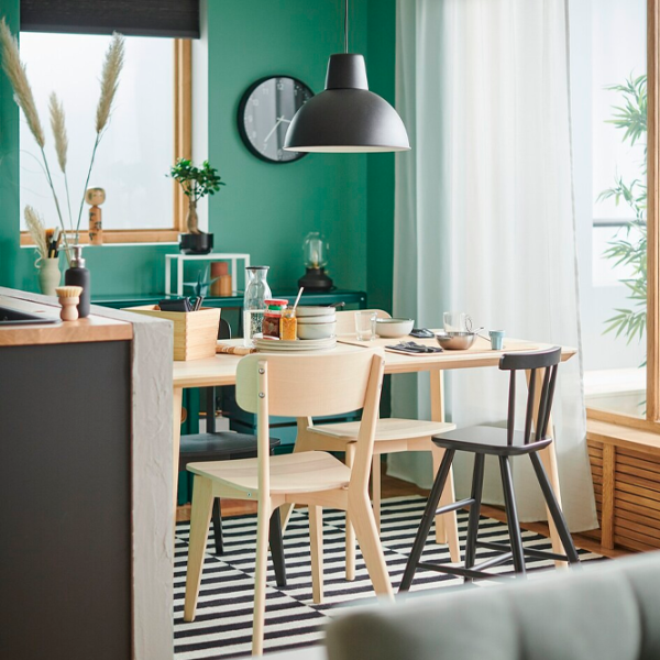 Кухонный стул Ikea Lisabo Дерево/ Серый Wood photo 5