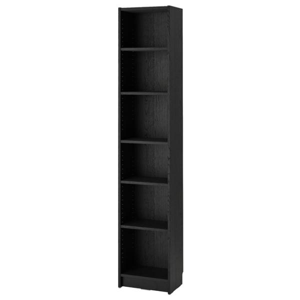 Шкаф Ikea Billy/Hogbo 202 x 40 x 30см / МДФ / Дуб черный photo 2 Шкаф Ikea Billy/Hogbo 202 x 40 x 30см / МДФ / Дуб черный photo 2